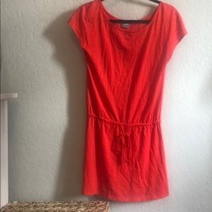 Red shirt dress by Bobi Small